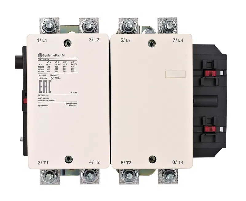 Контактор MC1G 4п (4НО) 700А AC1 кат. 110В АС SE MC1G5004F7 Systeme Electric