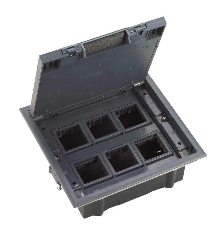 Люк MultiDesk MDK10 на 12мод. IP40 с монтажной коробкой для фальшпола SE MDK10112 Systeme Electric