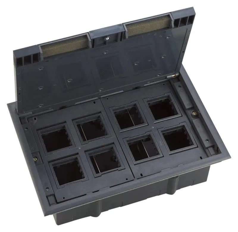 Люк MultiDesk MDK10 на 16мод. IP40 с монтажной коробкой для фальшпола SE MDK10116 Systeme Electric