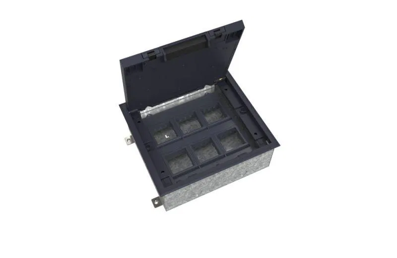 Люк MultiDesk MDK10 на 12мод. IP40 с монтажной коробкой для бетонных полов SE MDK10212 Systeme Electric