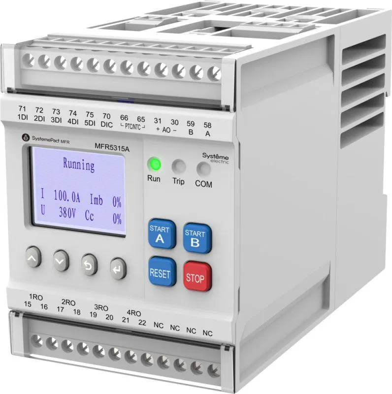 Реле MFR530 MODBUS-RTU + встроен. дисплей 0.2-5А ТТ d10.5мм 80-270В AC/DC SE MFR5315A Systeme Electric