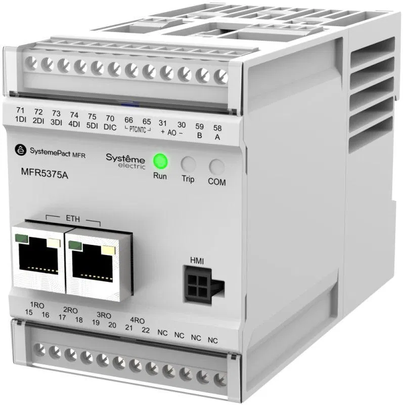 Реле MFR530 MODBUS-RTU + MODBUS-TCP 25-100А ТТ d18мм 80-270В AC/DC SE MFR537100A Systeme Electric