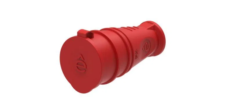 Розетка кабельная MultiSet 16А 2P+E 250В IP44 каучук красн. SE MST4402RD Systeme Electric