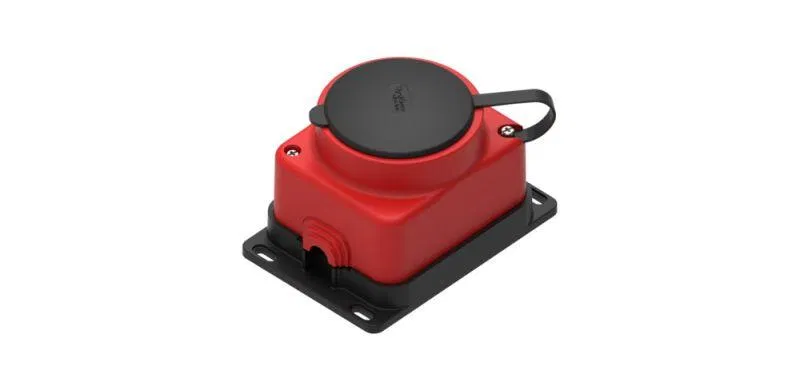 Розетка ОП MultiSet 16А 2P+E 250В IP44 каучук красн. SE MST4403RD Systeme Electric