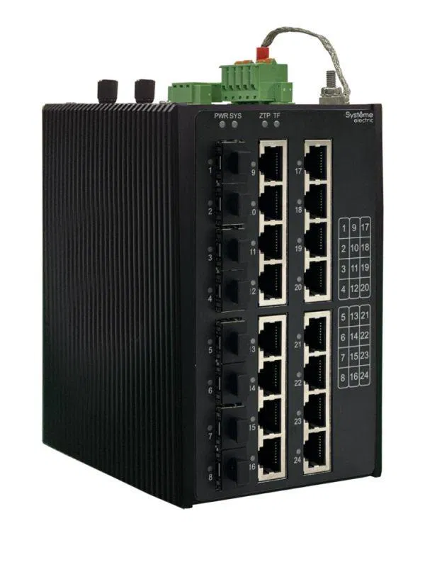 Коммутатор промышленный управляемый Ethernet L3 8х10/100/1000BaseT 8х100/1000/2500BaseX SFP SE NSETM324T16X08A Systeme Electric