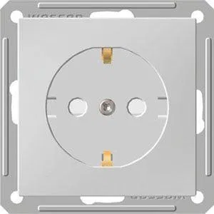 Розетка 1-м СП W59 16А IP20 с заземл. защ. шторки механизм бел. SE RS16-152-1-86 Systeme Electric