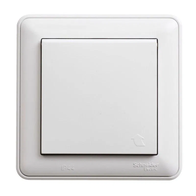 Розетка 1-м СП W59 Aqua 16А IP44 с заземл. защ. шторки в сборе бел. SE RS16-152B-18 Systeme Electric