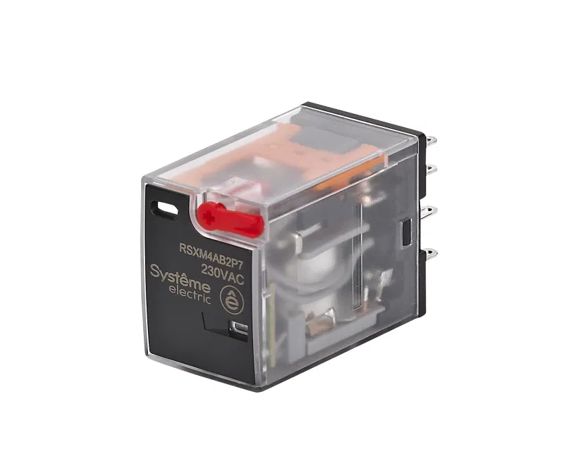 Реле 6А 4перекл. 230В AC тест кнопка LED SE RSXM4AB2P7 Systeme Electric