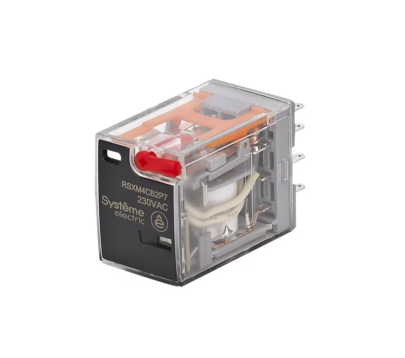 Реле 5А 4перекл. 230В AC тест кнопка LED SE RSXM4CB2P7 Systeme Electric