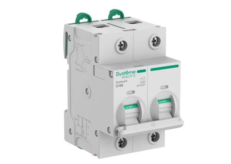 Выключатель автоматический 2п C 100А 10кА Systeme9 400В 27мм SE S9H32291 Systeme Electric