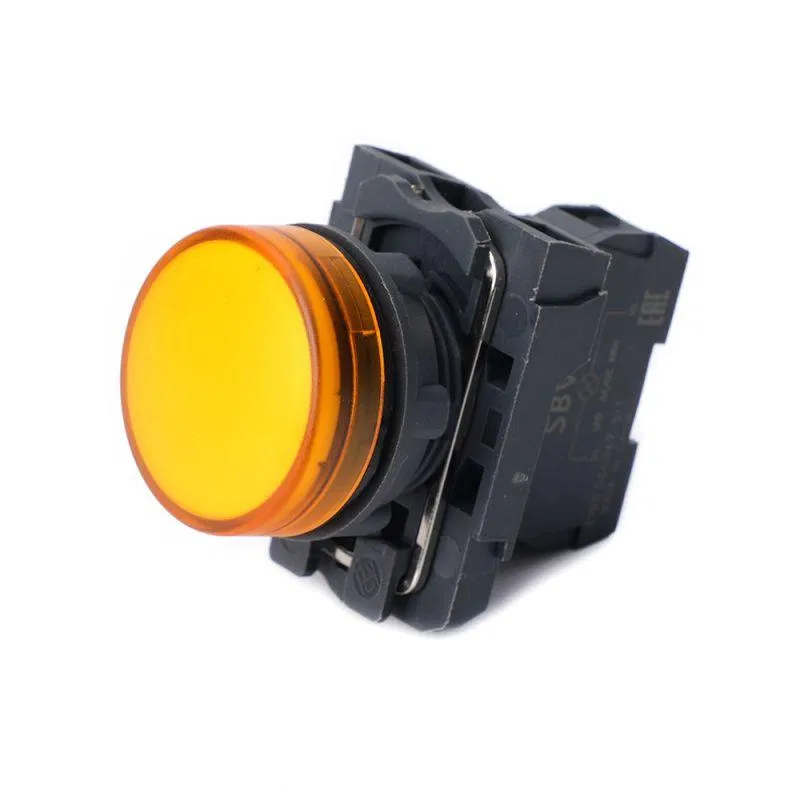Лампа светосигнальная SB5 d22мм 24В DC желт. в сборе SE SB5AVB5 Systeme Electric