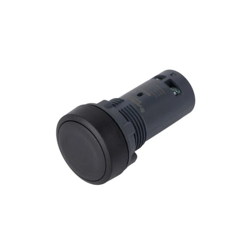 Кнопка моноблочная SB7 22мм с возвратом пластик 1НО IP65 черн. SE SB7NA21 Systeme Electric