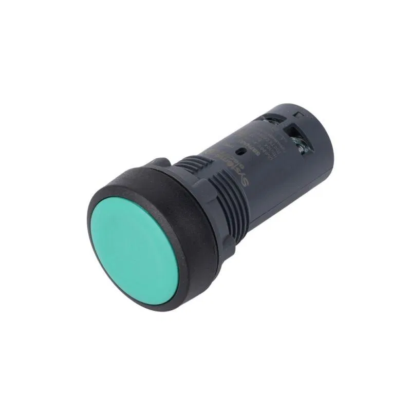 Кнопка моноблочная SB7 22мм с возвратом пластик 2НО IP65 зел. SE SB7NA33 Systeme Electric