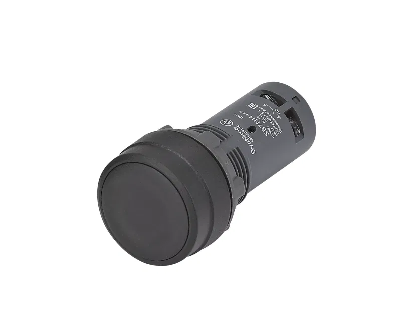 Кнопка моноблочная SB7 22мм с фиксацией пластик 1НО IP65 черн. SE SB7NH21 Systeme Electric