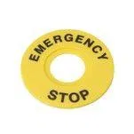 Маркировка для кнопки аварийного останова "Emergency Stop" D60 SE SBY9360 Systeme Electric