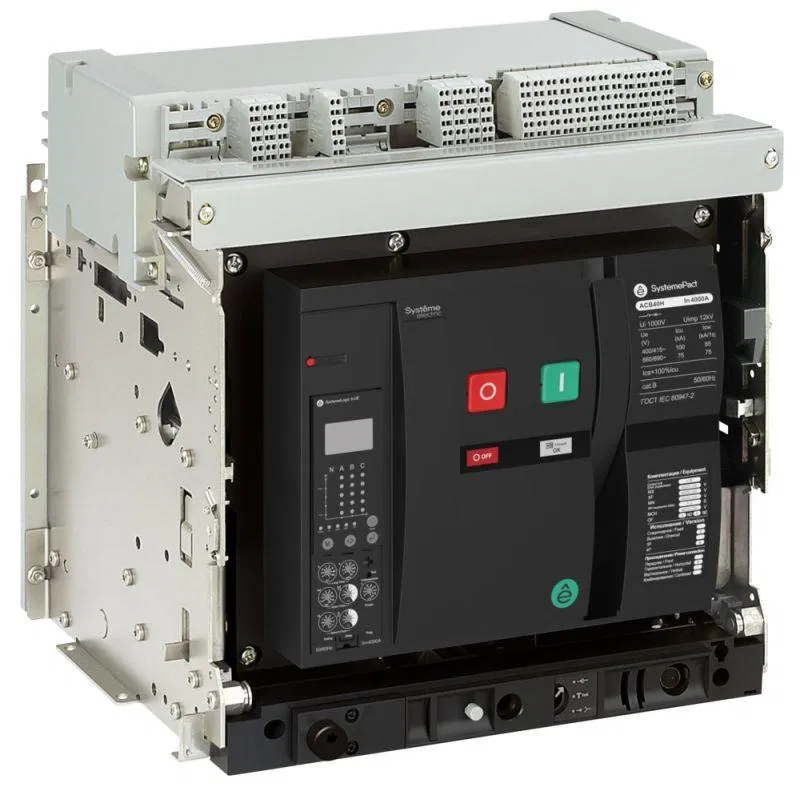 Выключатель автоматический 08H 3п 6.0E выкатн. без присоед. MCH+MX+XF DC 220В SE SPA40H083DXDD58ERU Systeme Electric