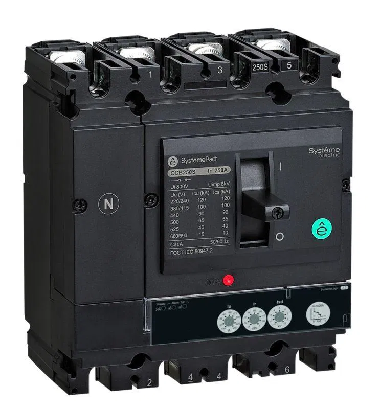 Выключатель автоматический SYSTEMEPACT CCB100 150кА 4P4D S2.2 40А рычаг SE SPC100L04022L4DF Systeme Electric