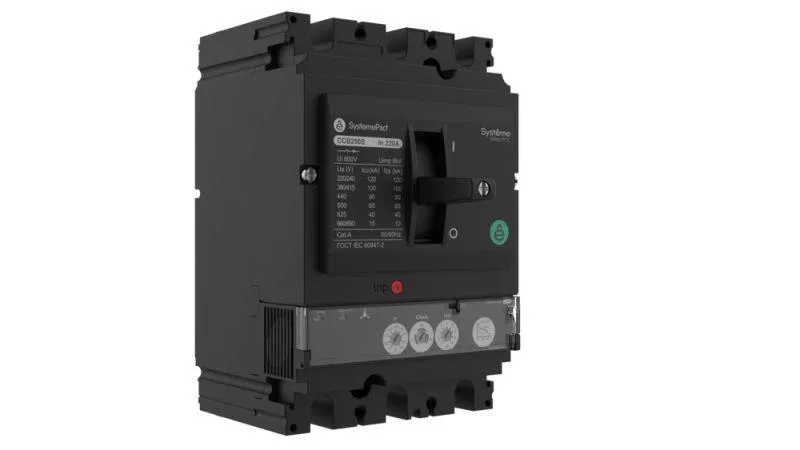 Выключатель автоматический SPC250 36кА S1.2M 3P3D 220А SE SPC250F22012M3DF Systeme Electric