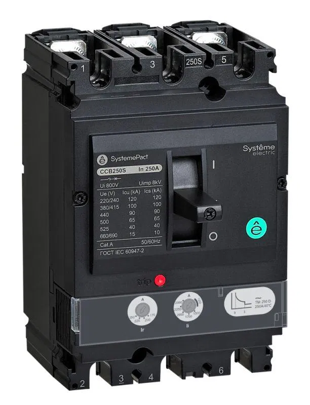 Выключатель автоматический SYSTEMEPACT CCB250 150кА 3P3D TMD250 рычаг SE SPC250L250L3DF Systeme Electric