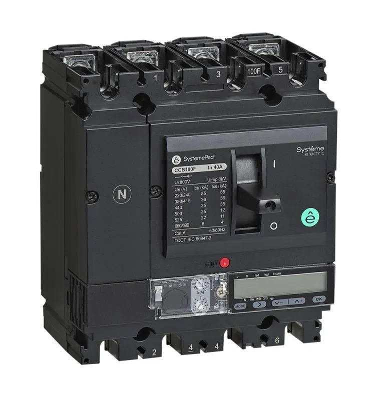 Выключатель автоматический SPC250 100кА S5.2E 4P4D 250А SE SPC250S25052E4DFC Systeme Electric