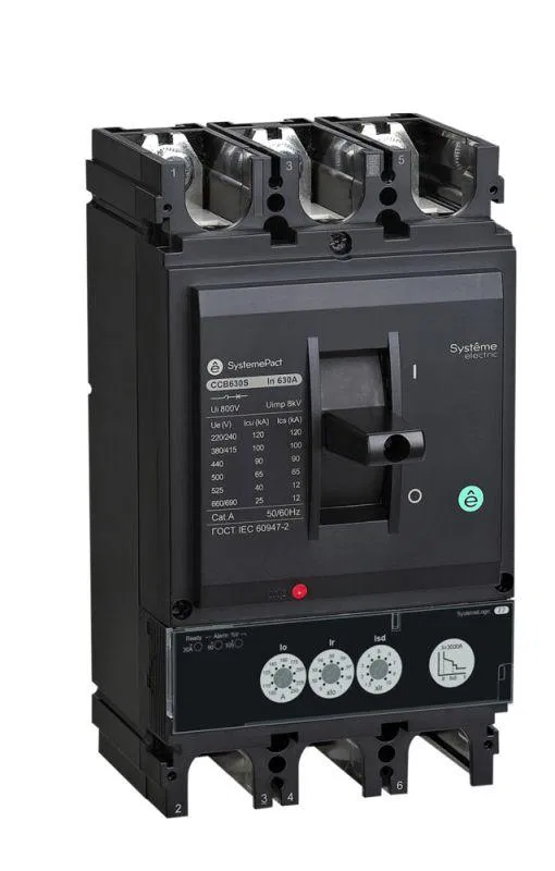 Выключатель автоматический SYSTEMEPACT CCB400 36кА 3P3D TMD250 рычаг SE SPC400F25023L3DF Systeme Electric