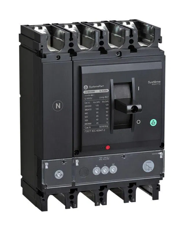 Выключатель автоматический SYSTEMEPACT CCB400 50кА 4P4D S2.3 400А рычаг SE SPC400N40023L4DF Systeme Electric