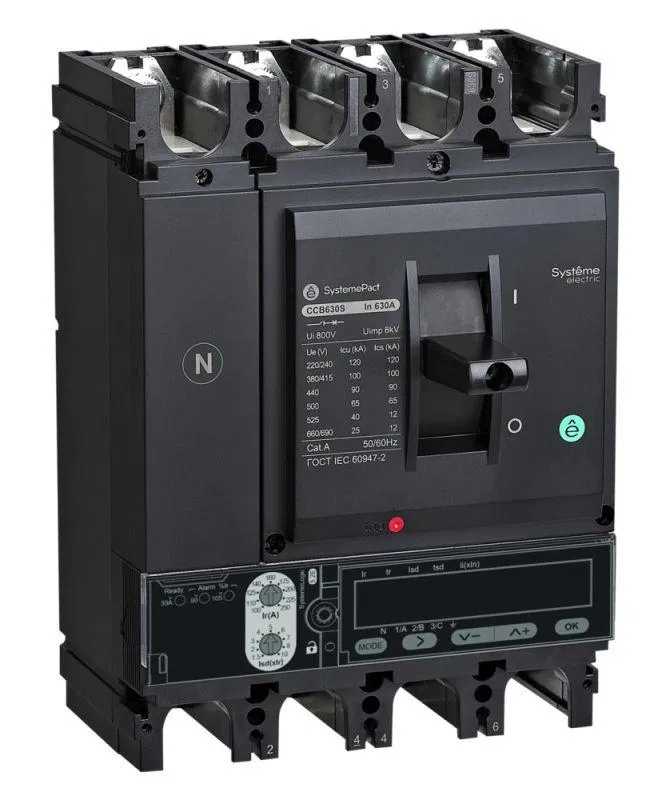 Выключатель автоматический SPC400 50кА S5.3E 4P4D 400А SE SPC400N40053E4DFC Systeme Electric
