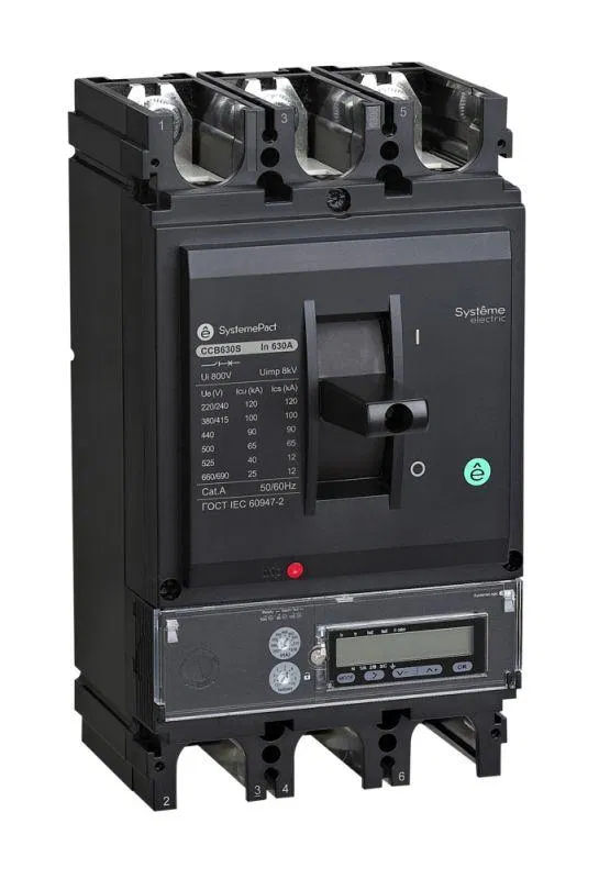 Выключатель автоматический SPC630 36кА S5.3E 3P3D 630А SE SPC630F63053E3DFC Systeme Electric