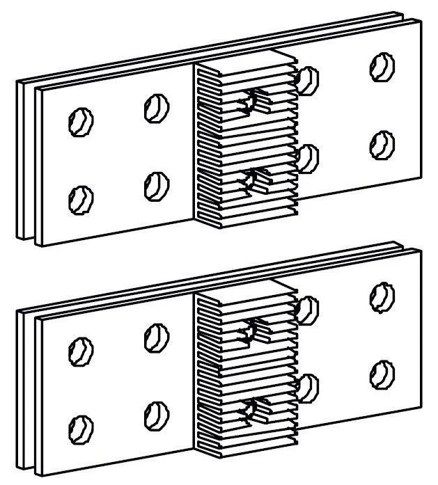 Шина подключения 4п для SD1250 DC SE SSDDC4M1250 Systeme Electric