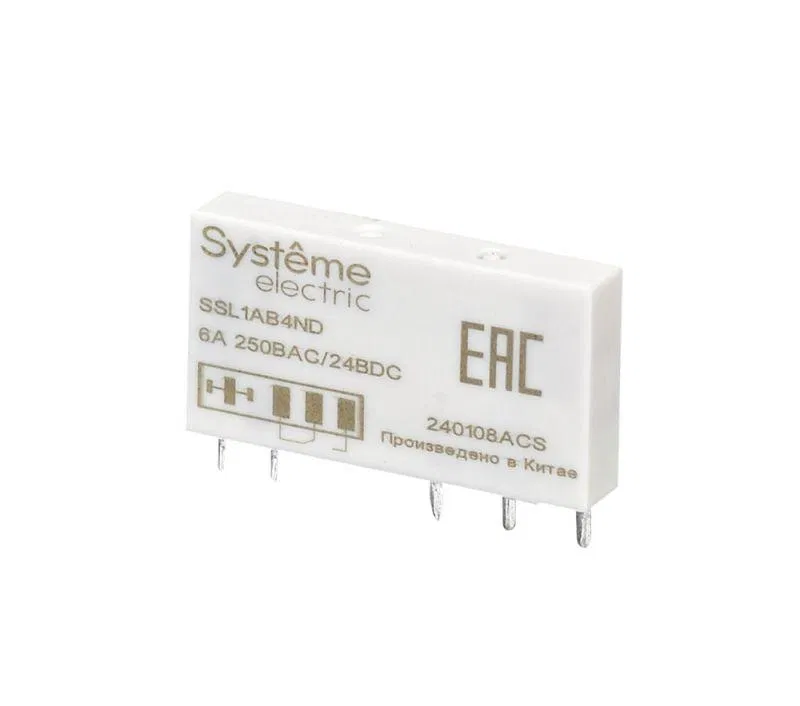 Реле интерфейсное 1CO 6А 60В DC SE SSL1AB4ND Systeme Electric