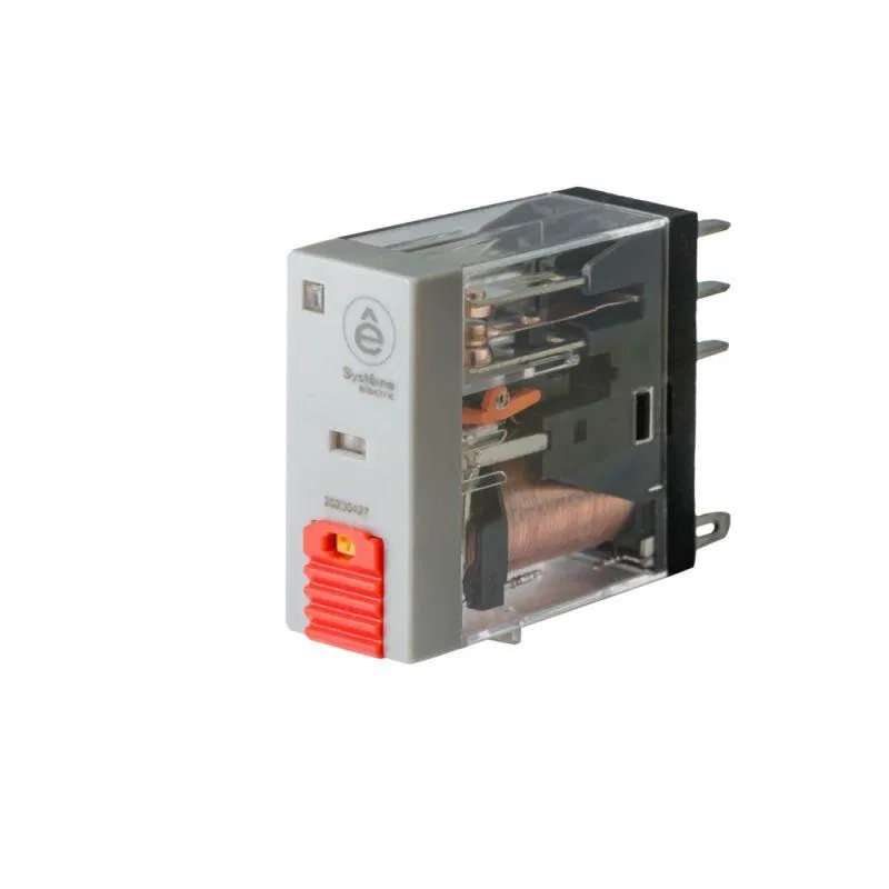 Реле 8А 2перекл. 48В AC тест кнопка LED SE SXG22E7 Systeme Electric