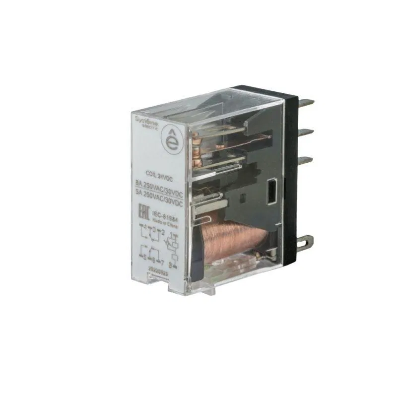 Реле 8А 2перекл. 24В AC SE SXG25B7 Systeme Electric