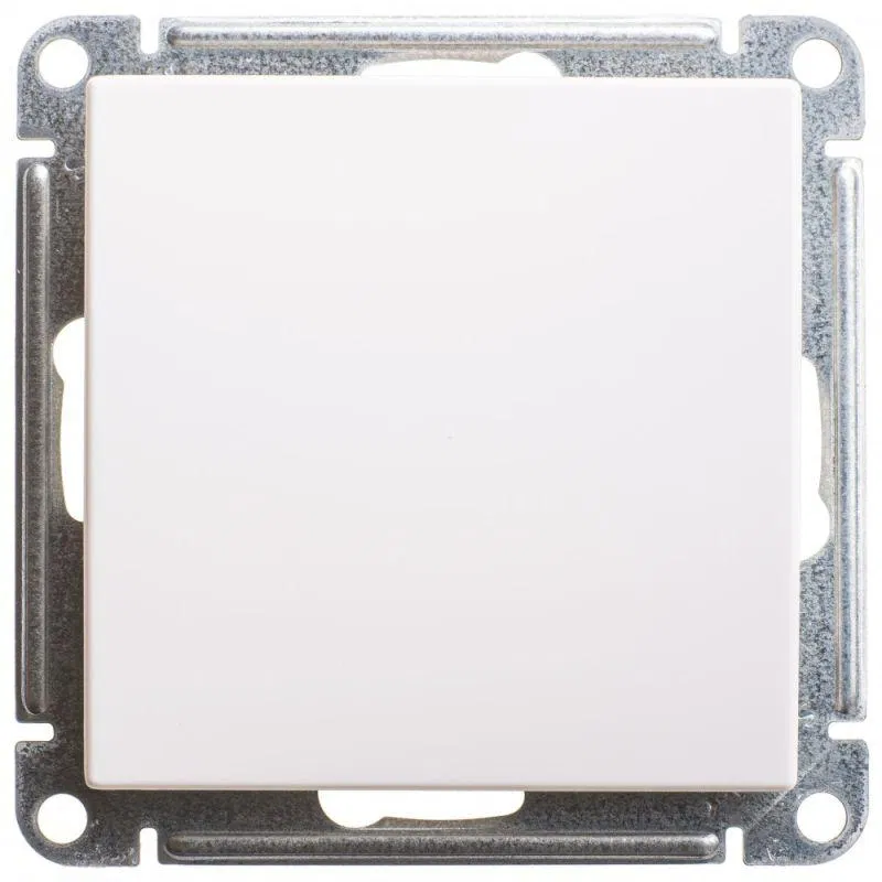W59 1位开关 2极, 10AX, 机构, 白色