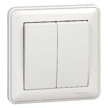 Выключатель 2-кл. СП W59 10А IP20 10AX в сборе бел. SE VS510-252-18 Systeme Electric