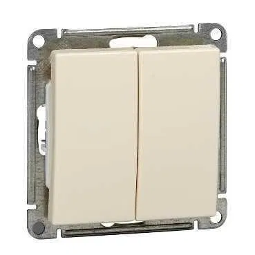 W59 2-gang SWITCH, 10AX, mechanism, IVORY