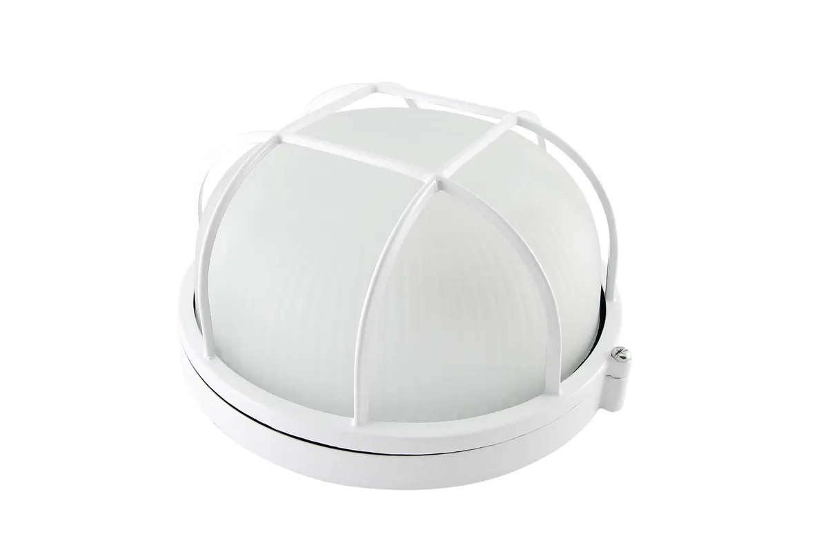 Светильник НПБ1302 белый/круг с реш. 60Вт IP54 TDM SQ0303-0032