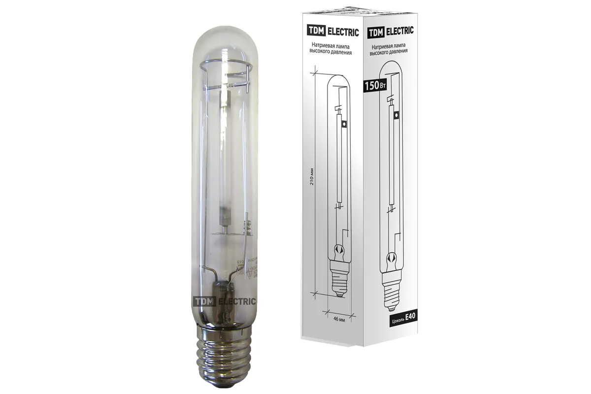 Лампа натриевая высокого давления ДНаТ 150 Вт Е40 TDM SQ0325-0003