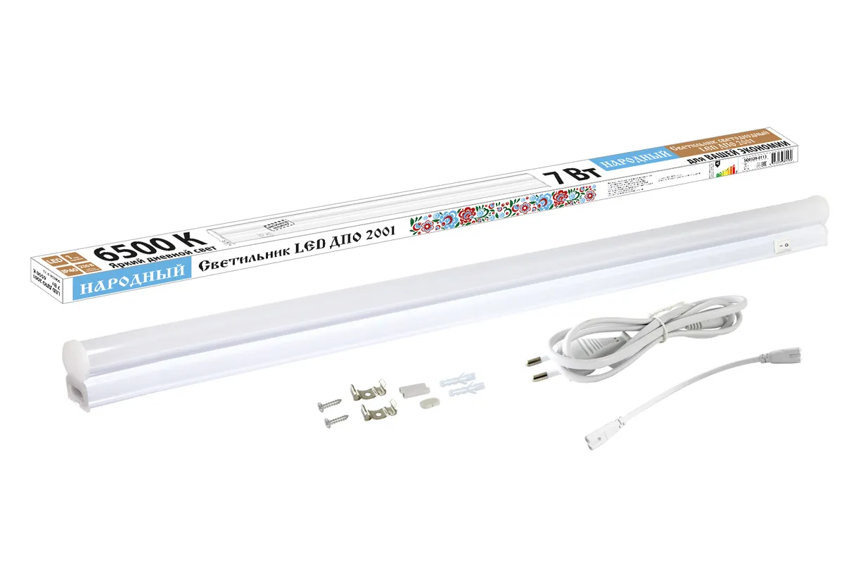 Светильник LED ДПО 2001 7 Вт, 6500К, IP40, Народный SQ0329-0113 TDM ELECTRIC