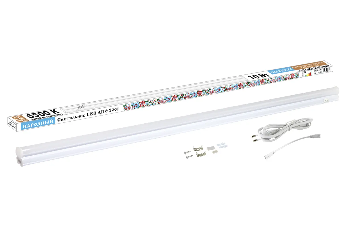 Светильник LED ДПО 2001 10 Вт, 6500К, IP40, Народный SQ0329-0114 TDM ELECTRIC