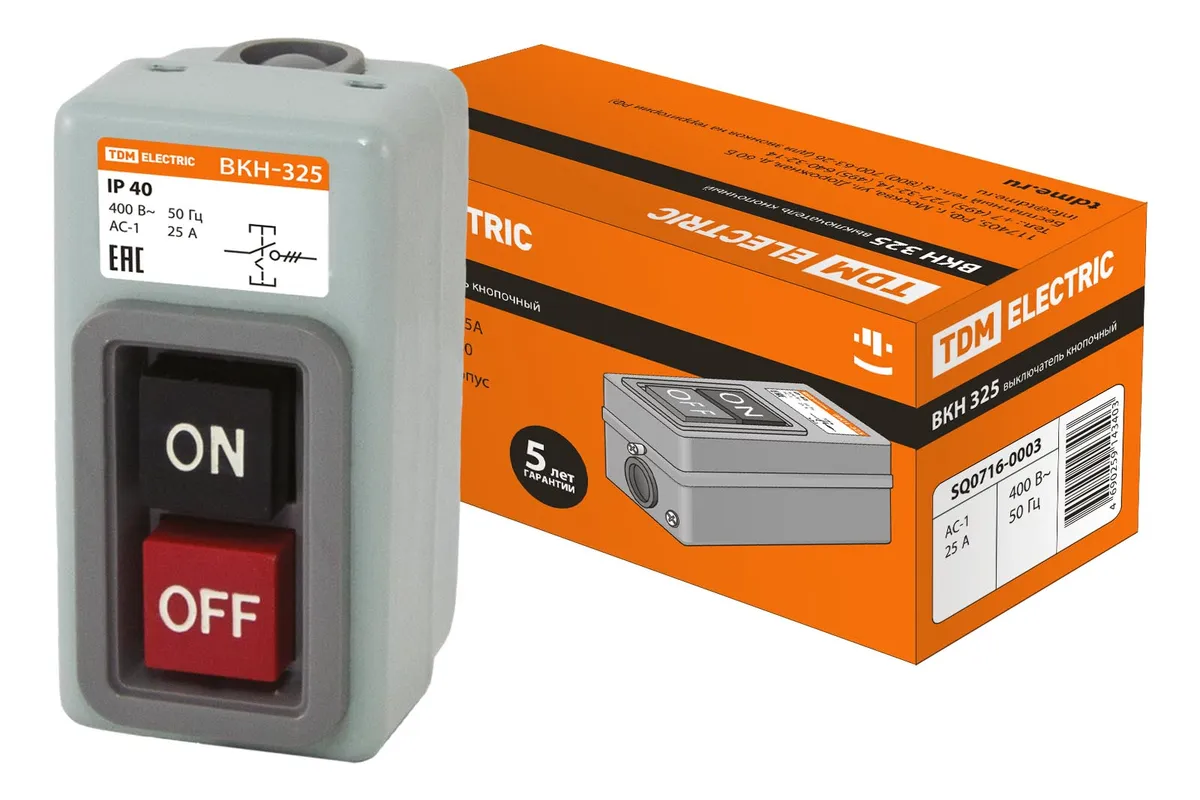 ВКН-325 3Р 25А 230/400В IP40 TDM SQ0716-0003
