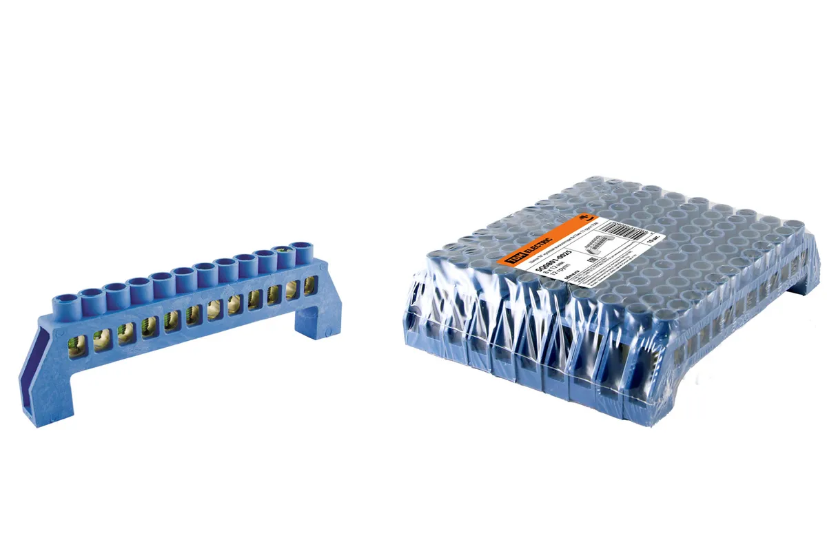 Шина "N" нулевая в изоляторе 8х12мм 12 групп TDM SQ0801-0025