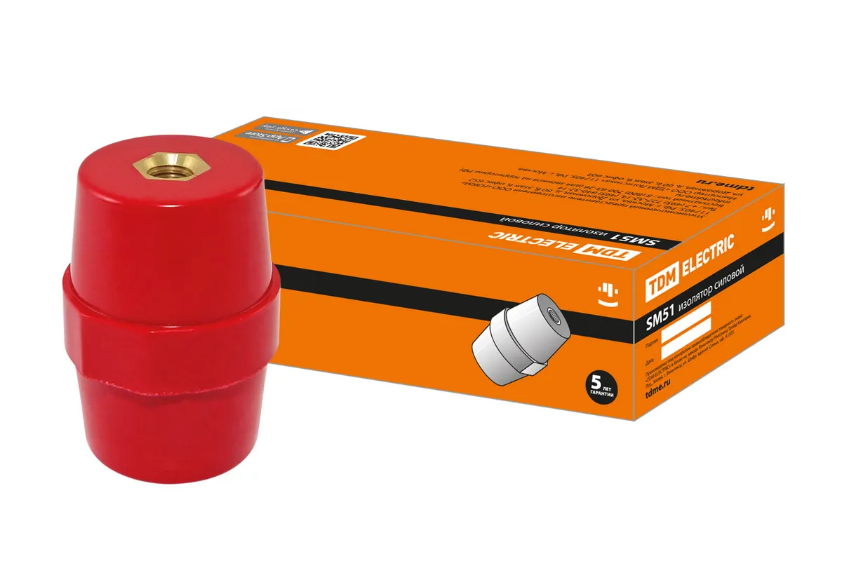 Изолятор SM51 силовой H51xD35xM10мм TDM SQ0807-0055