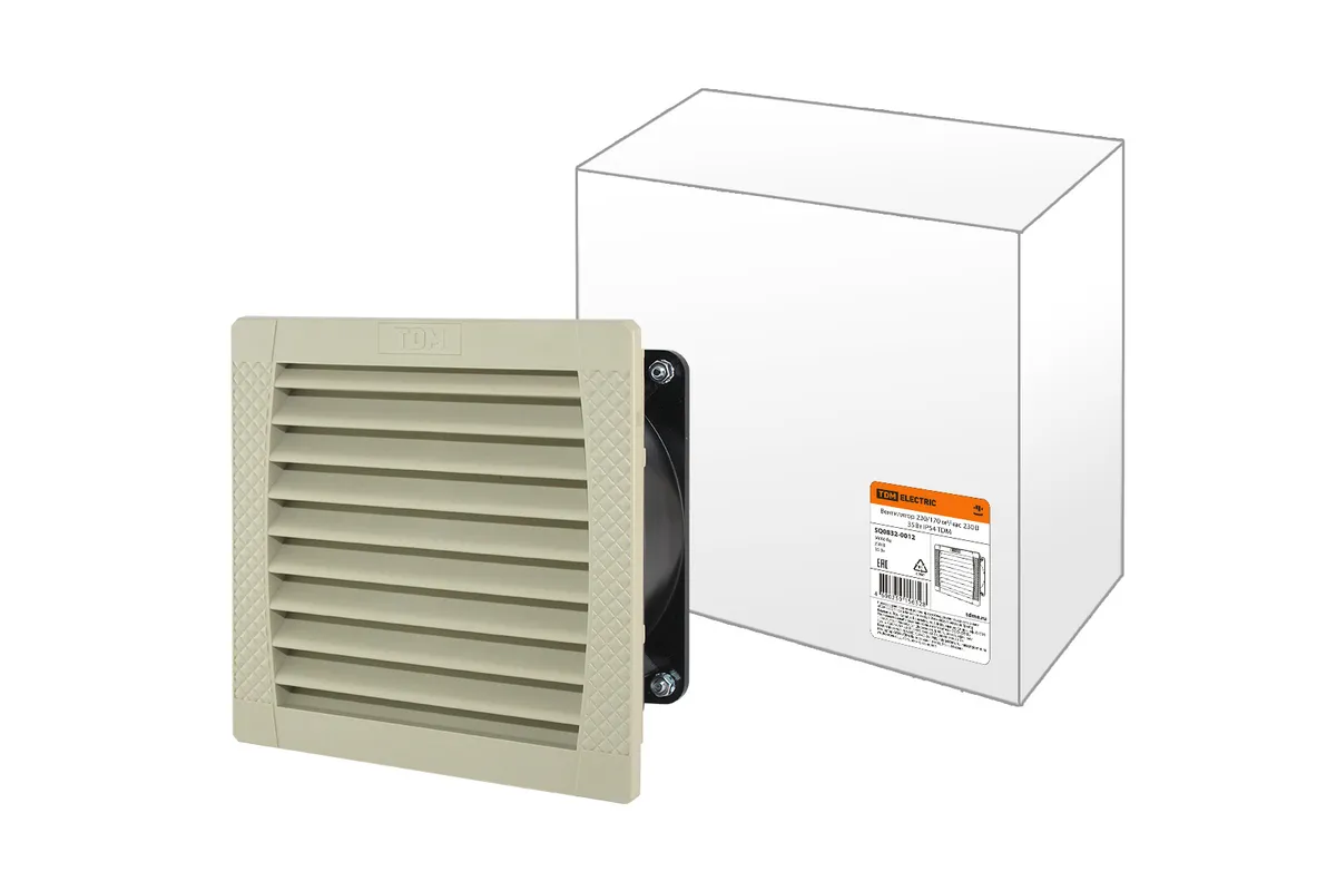 Вентилятор 230/170 м3/час 230В 35Вт IP54 TDM SQ0832-0012