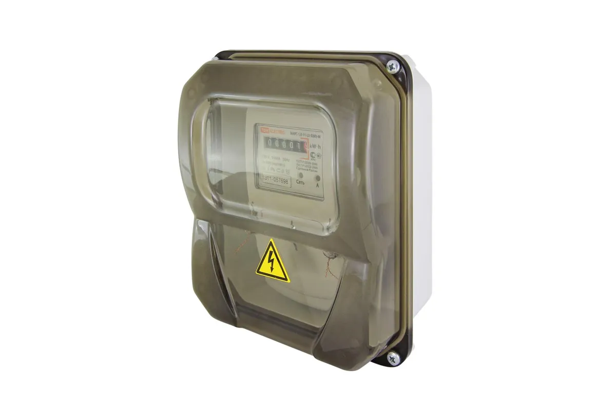 Щит учета ЩУ-1Н-1ф 226х197х90 мм пластиковый IP55 TDM SQ0906-0501