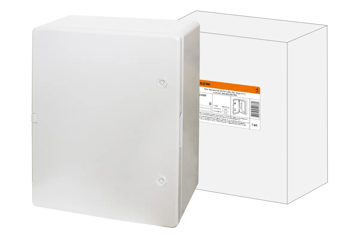 Бокс пластиковый ЩМП-0-7, ABS, IP65, -45 до +75 С, навесной, (600x400x200) TDM SQ0932-0107