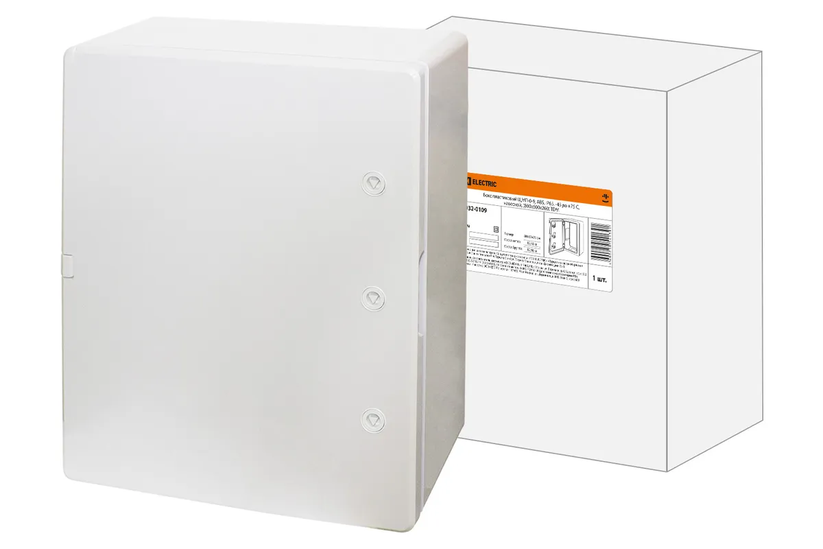 Бокс пластиковый ЩМП-0-9, ABS, IP65, -45 до +75 С, навесной, (800x600x260) TDM SQ0932-0109