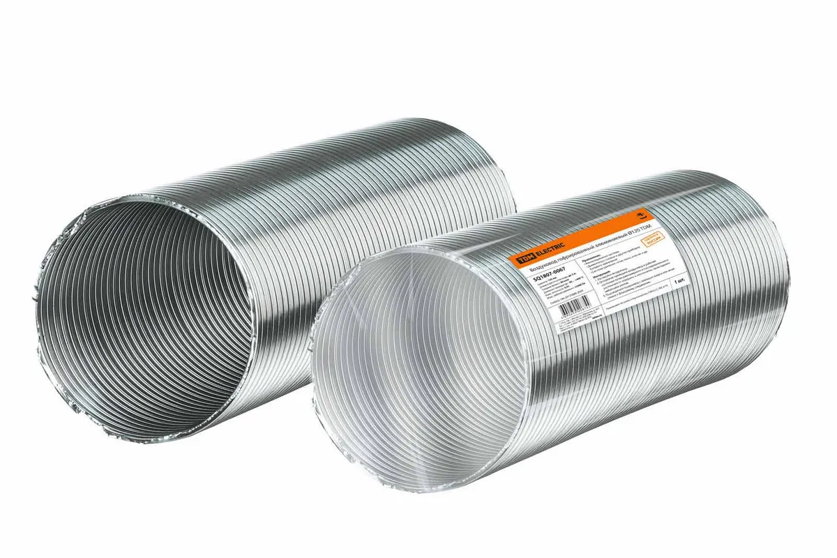 Воздуховод гофрированный алюминиевый Ø120 TDM SQ1807-0067