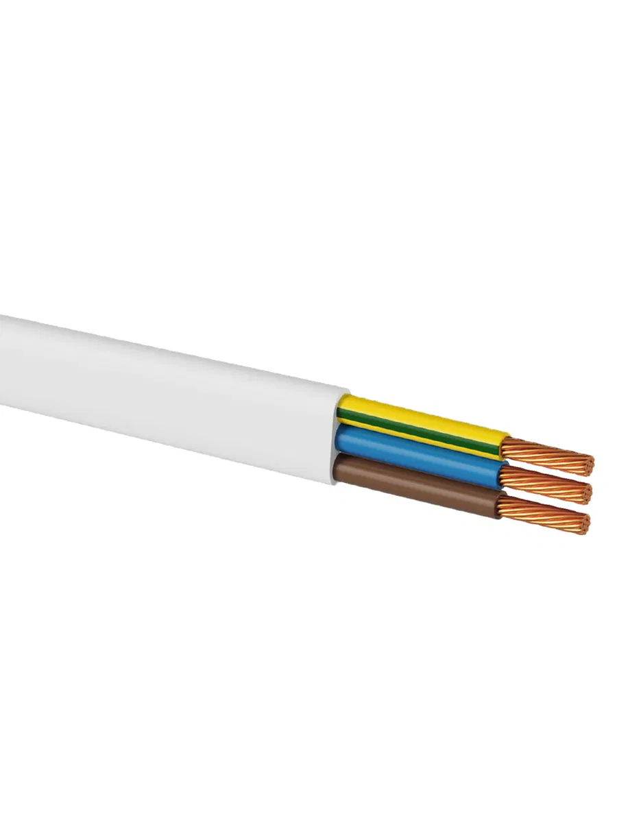 PGVVP wire 3x1.5 GOST (10m), white TDM SQ0127-0356