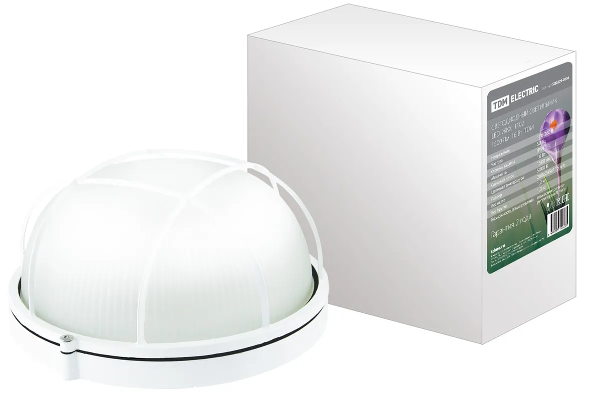 Светодиодный светильник LED ЖКХ 1102 1500Лм 16Вт IP54 TDM SQ0329-0034