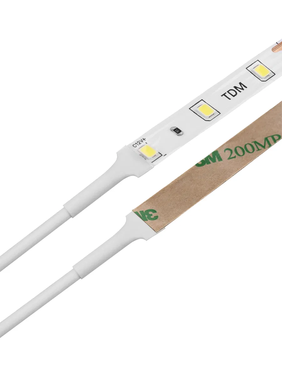 Лента светодиодная SMD2835-60 LED/м-IP20-12 В-4,8 Вт/м-6000 К (5 м) TDM SQ0331-0301